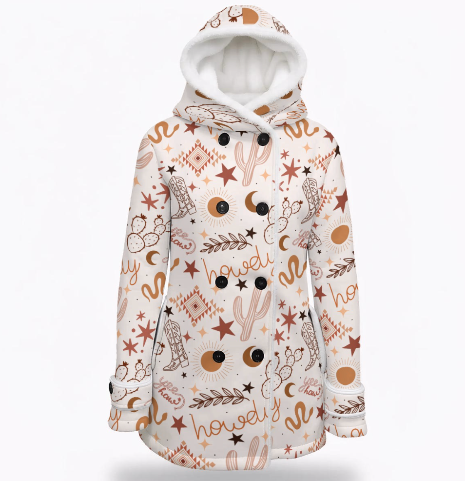 Yeehaw Howdy Hooded Coat