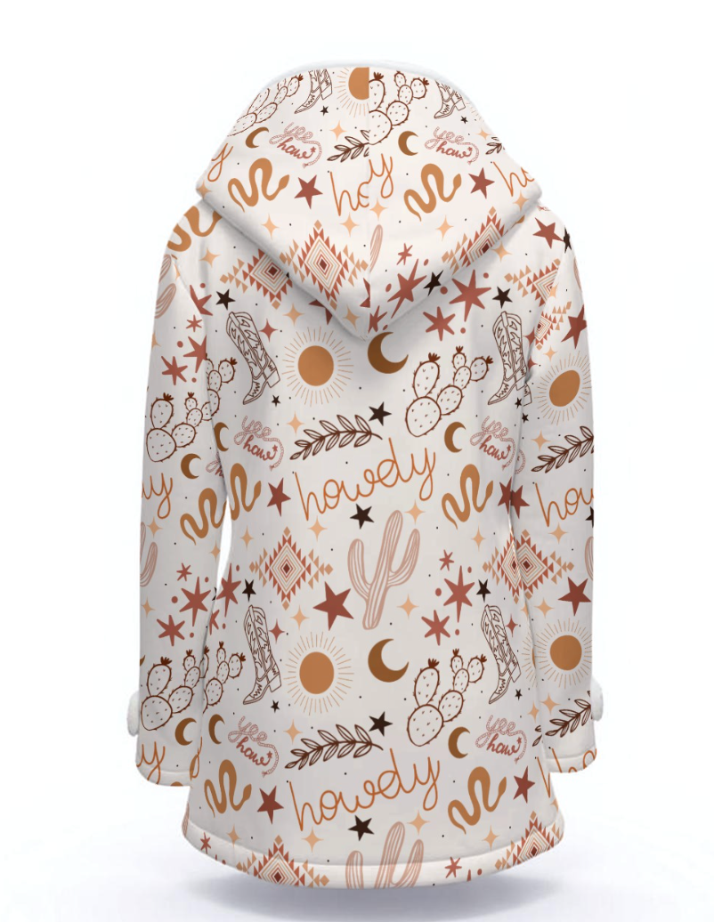 Yeehaw Howdy Hooded Coat