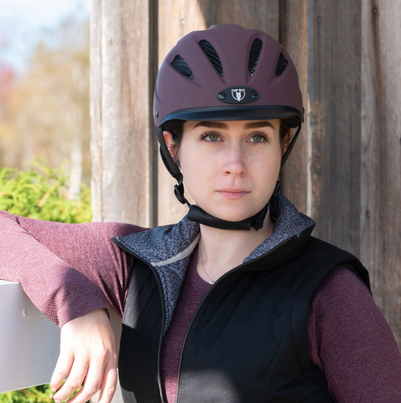 Tipperary Sportage Equestrian Helmet - Aubergine Breeches.com