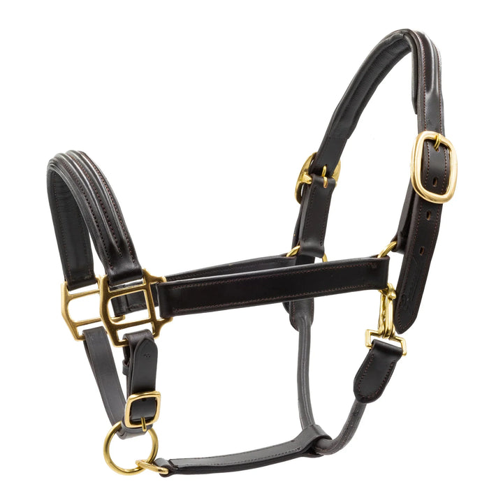 Triple-Stitched Leather Halter