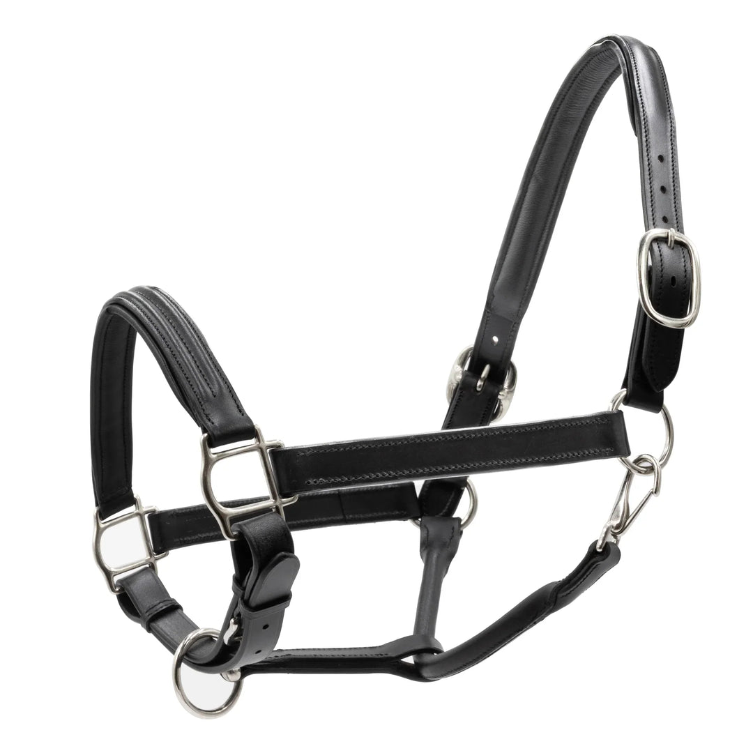 Triple-Stitched Leather Halter