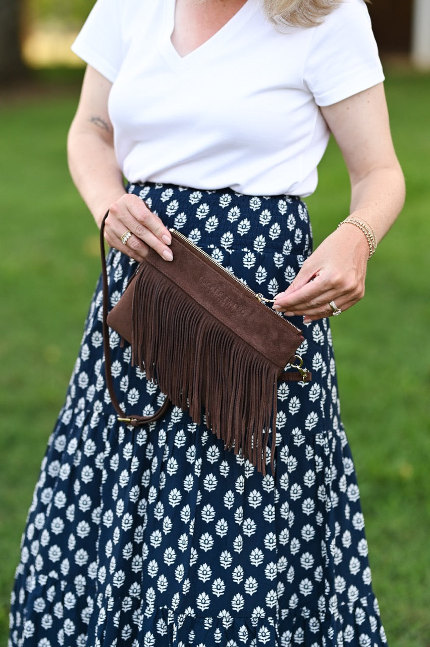 XL Wellington Wristlet Summer Fringe | Limited Edition Tucker Tweed Equestrian