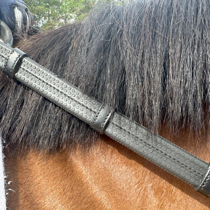 Super Grip Reins -Heavy Rubber Rein for Ultimate Grip- Hand Stops 5" (13cm) Apart CorrectConnect