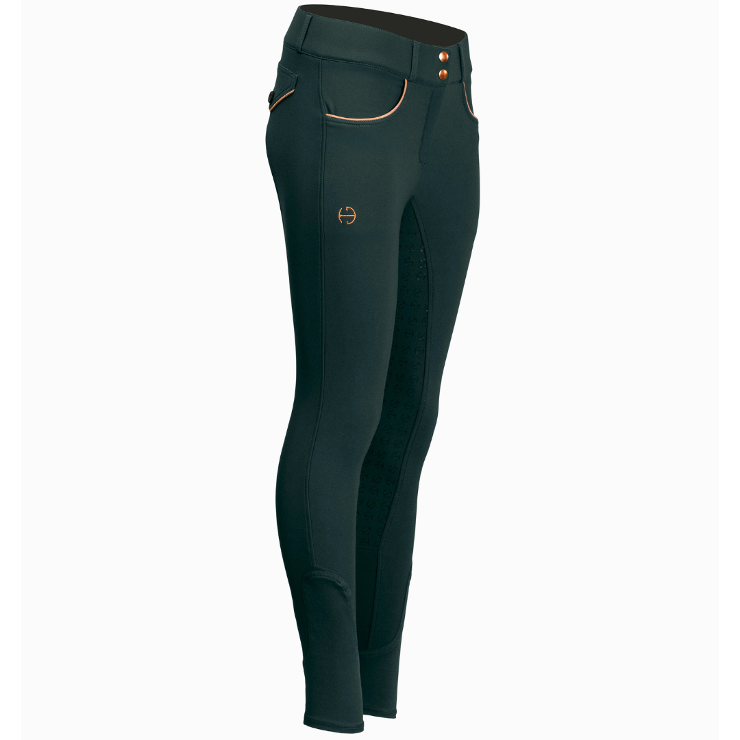 Halter Ego Evolution Full Seat Breeches - Spruce & Rose Gold