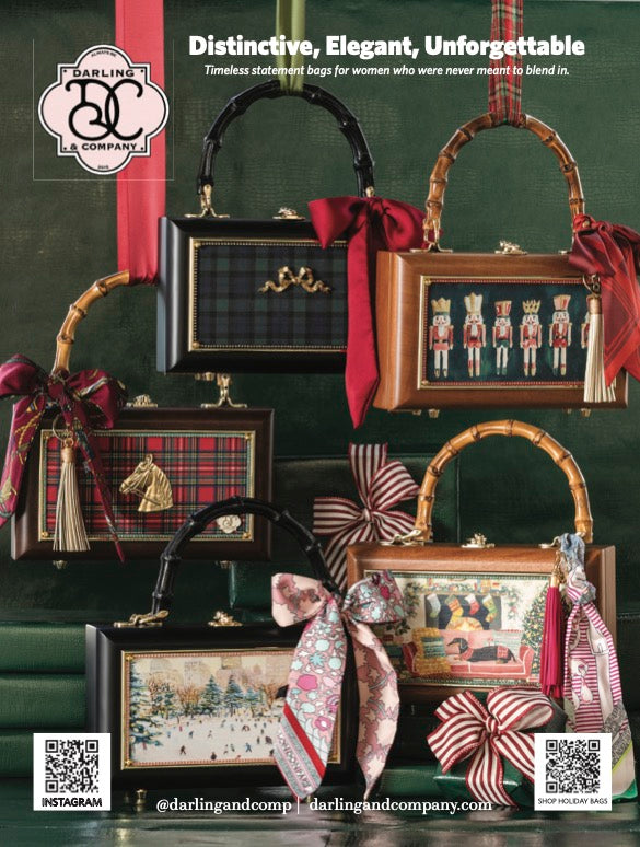Red Holiday Horse Bag