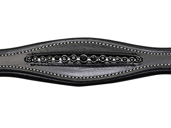 Vogue Onyx Crystal Scalloped Browband