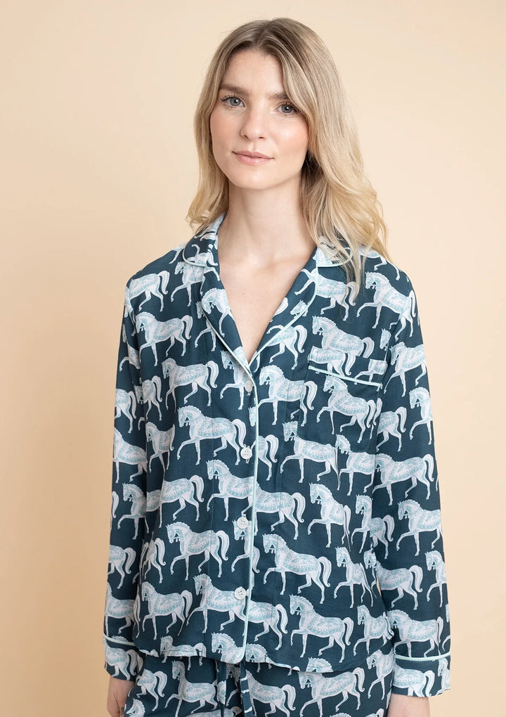 Blossomare Whisper Long Sleeve PJ Set -Crystal