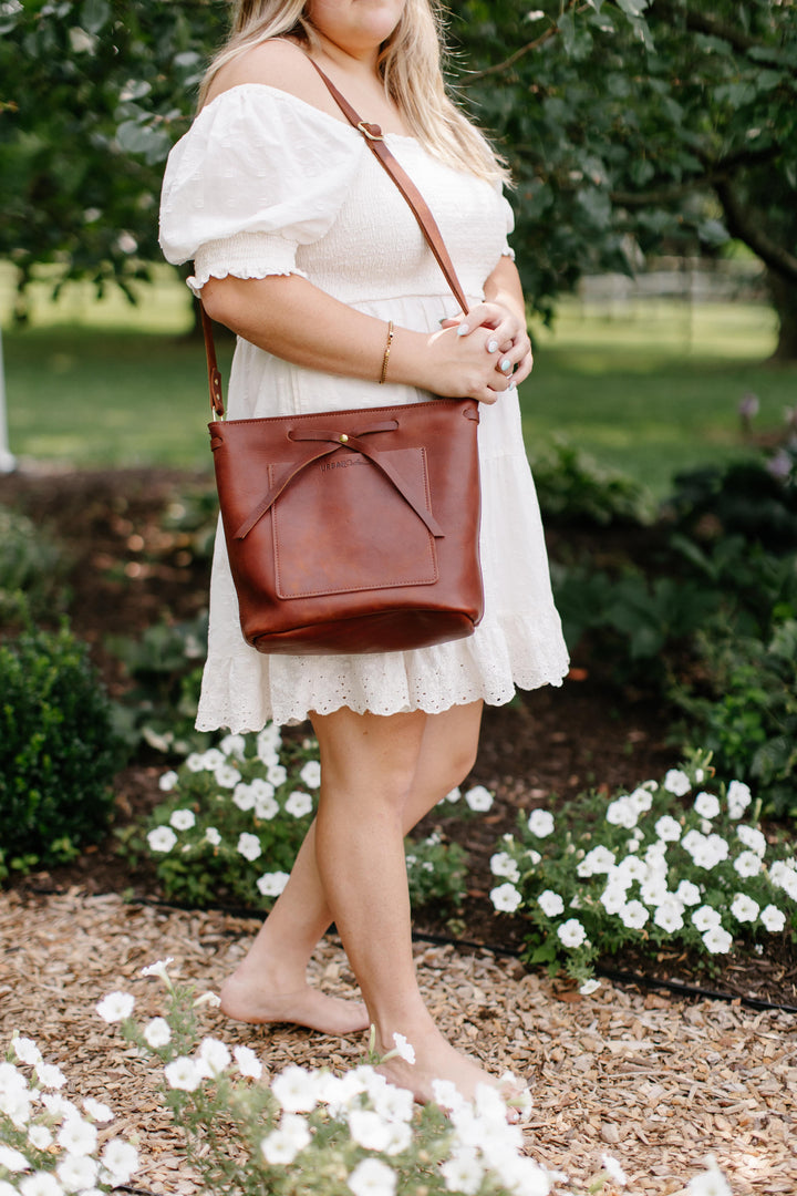 The Lexington Bow Leather Handbag