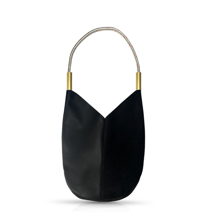 Mermaid Purse -Black Leather