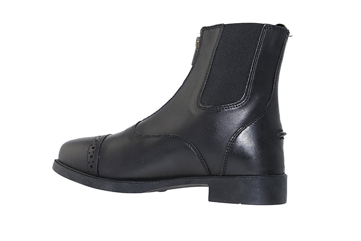 Zip-Up Leather Paddock Boots