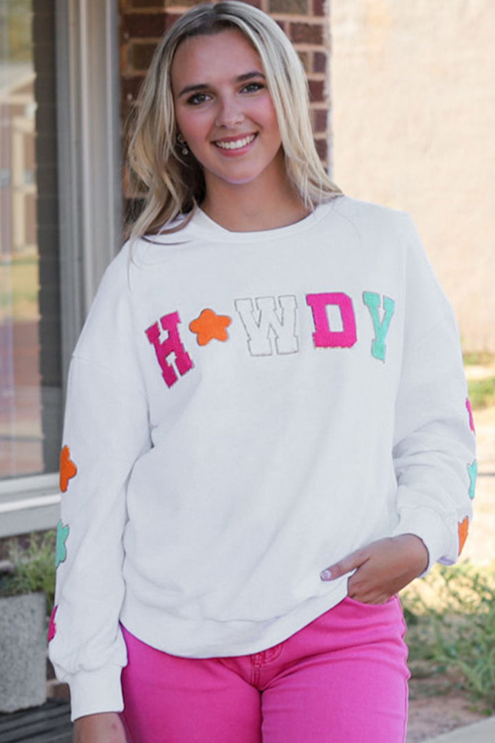 Howdy Patch Graphic Sweatshirt