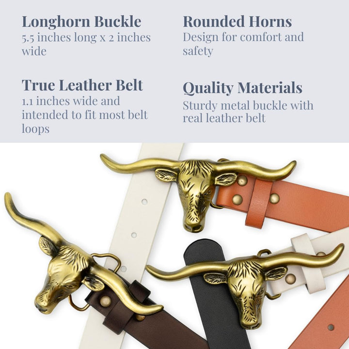 Signature Longhorn Western Belt for Women