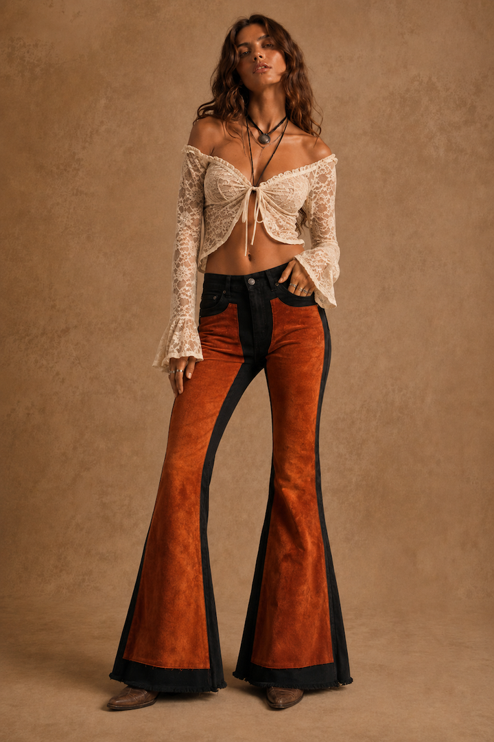 Velvet Riot Bell Bottom Copper GJG DENIM