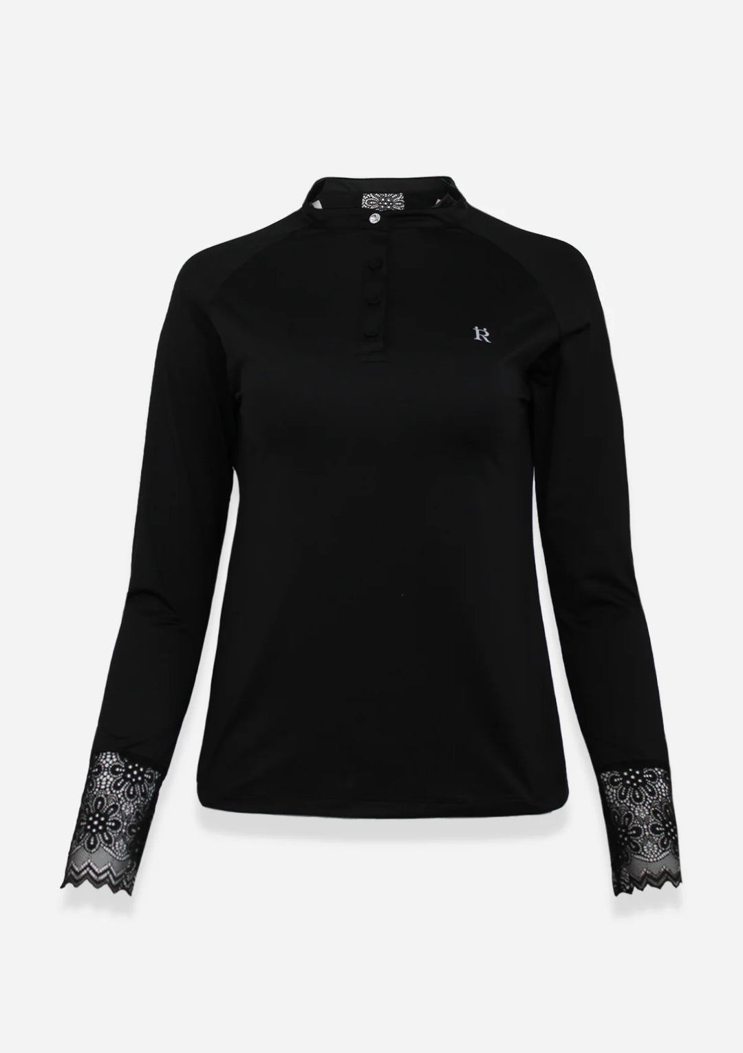 Amelie Long Sleeve Show Shirt -Black