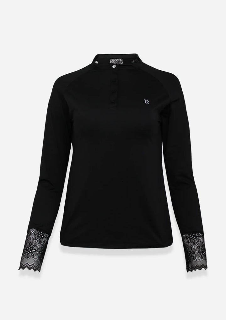 Amelie Long Sleeve Show Shirt -Black