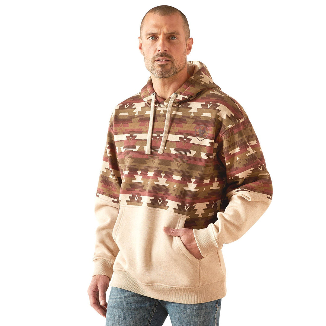 Ariat Mens Print Hoodie Jeffers