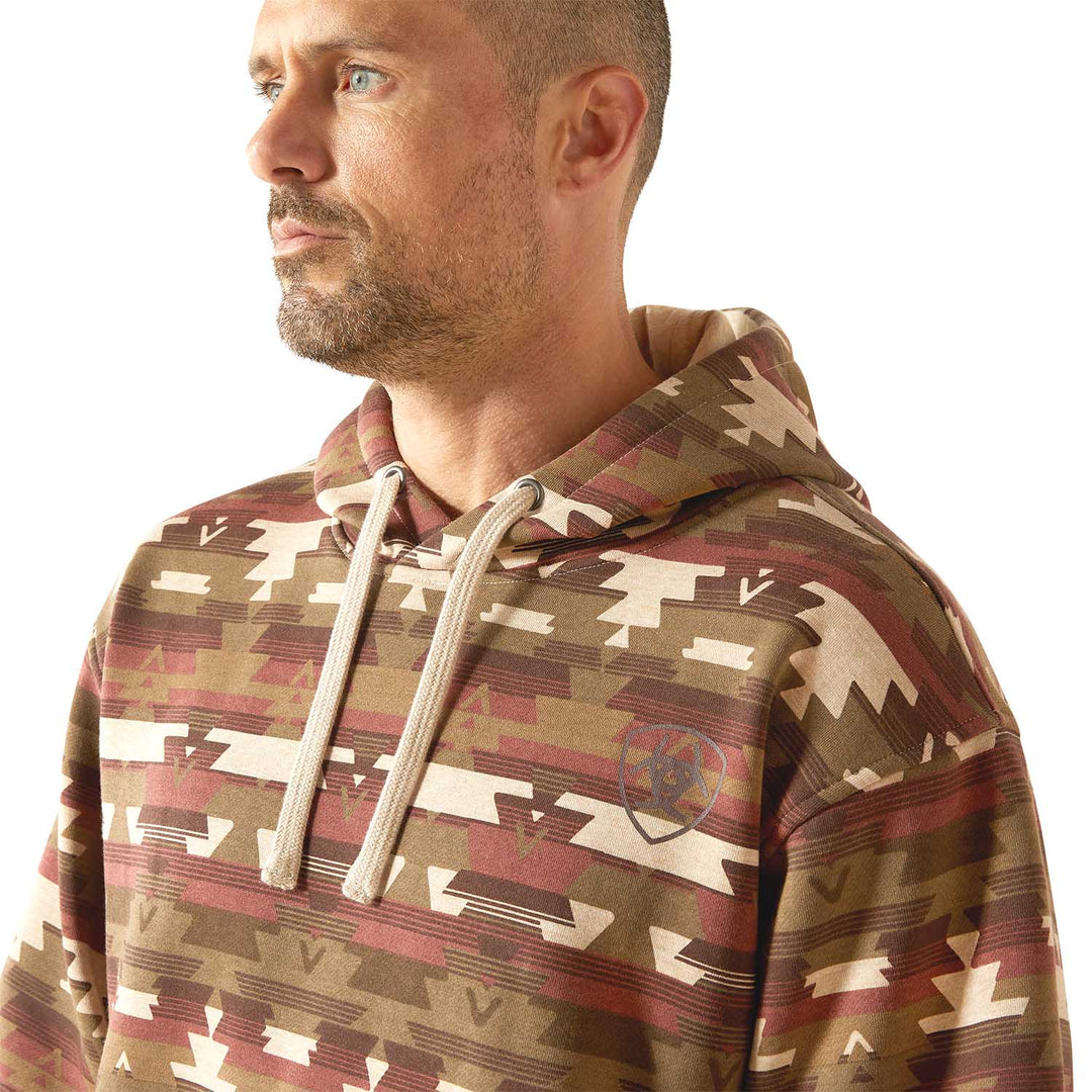 Ariat Mens Print Hoodie Jeffers