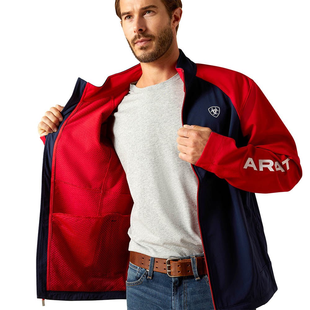 Ariat Mens Team EQ Softshell Jacket - Lightweight Fleece Riding Jacket