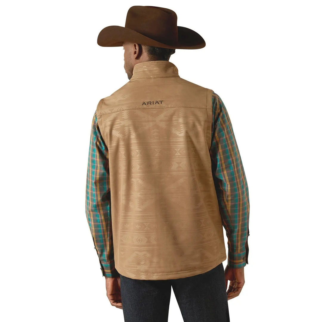 Ariat Mens "Vernon" Softshell Vest – Wind-Resistant Stretch Outdoor Vest Jeffers