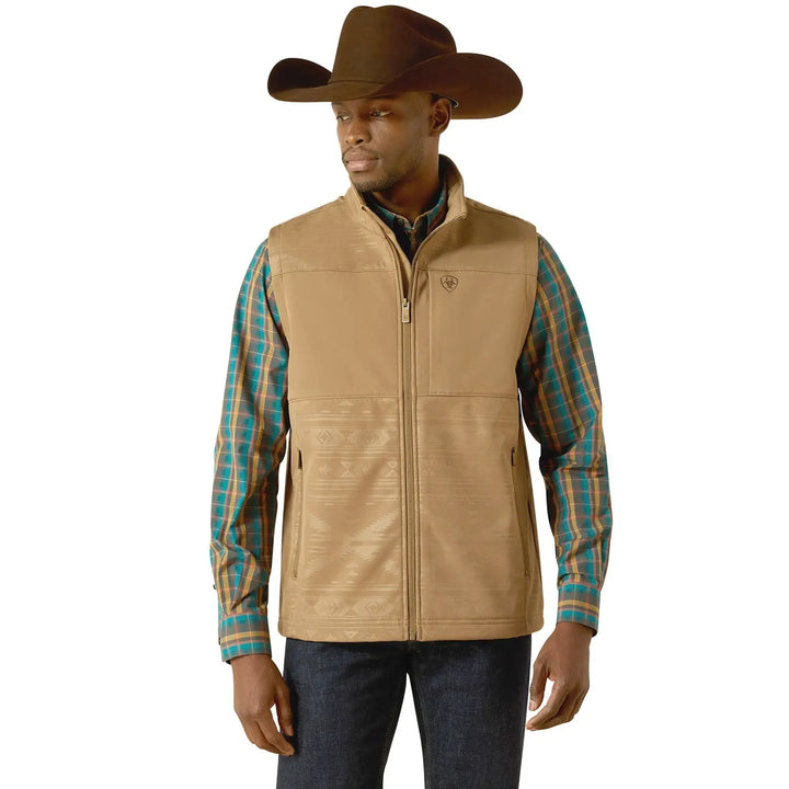 Ariat Mens "Vernon" Softshell Vest – Wind-Resistant Stretch Outdoor Vest Jeffers