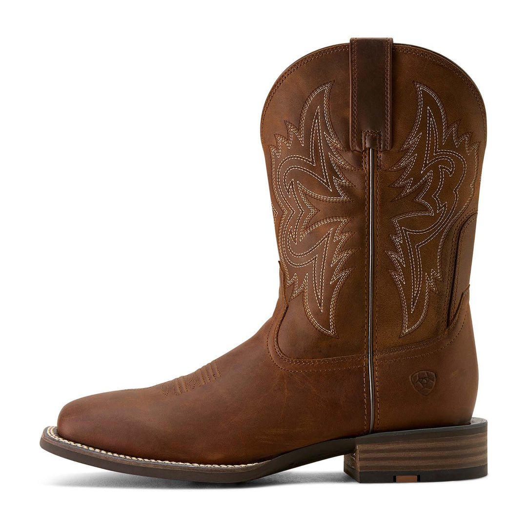 Ariat Mens Western Big Rig Wide Square Toe Cowboy Boot – Comfortable Durable Leather Work Boot