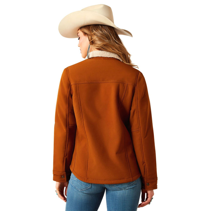 Ariat Womens Berber Back Softshell Jacket – Sherpa-Lined Trucker-Style Warm Layer Jeffers