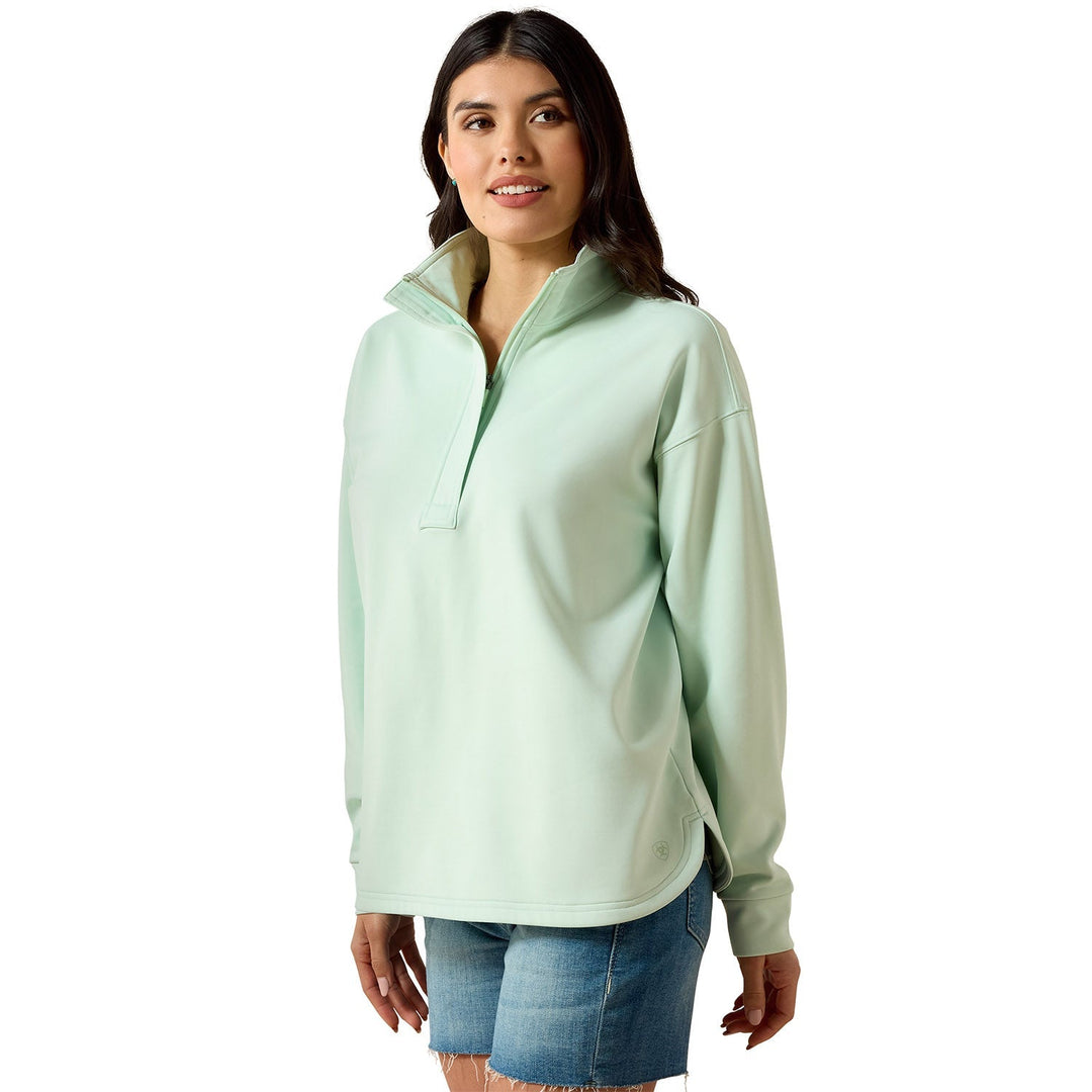 Ariat Women's Breeze Logo 1/2 Zip Fleece Sweatshirt Jeffers