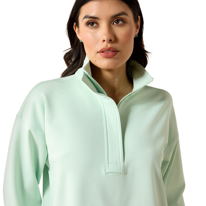 Ariat Women's Breeze Logo 1/2 Zip Fleece Sweatshirt Jeffers