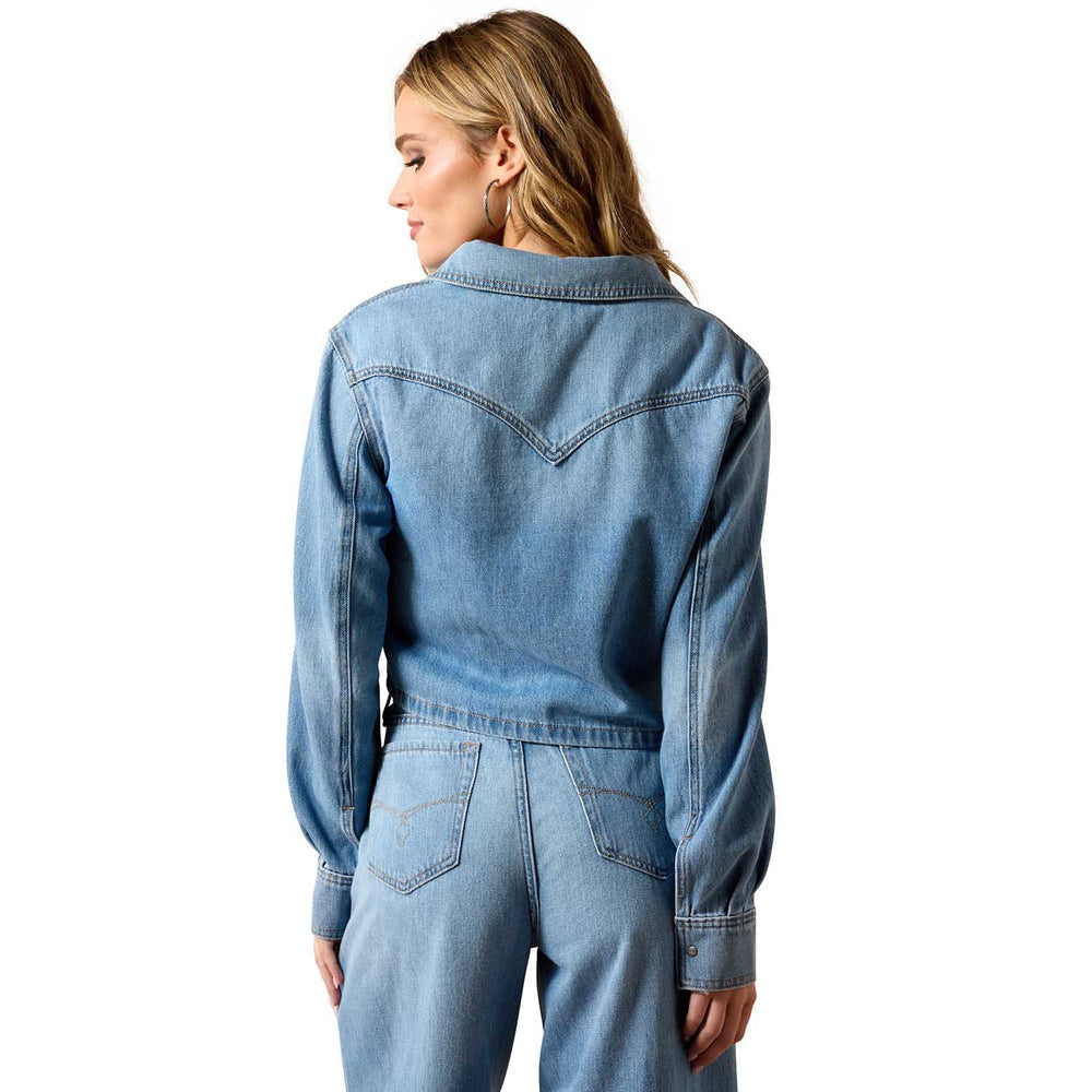 Ariat Women’s Western Cropped Comfort Denim Snap Shirt Ariat