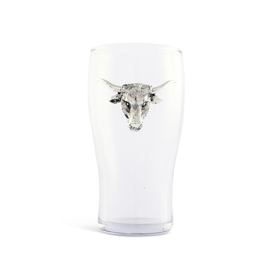 Longhorn Beer Pint Glasses - Set of 4