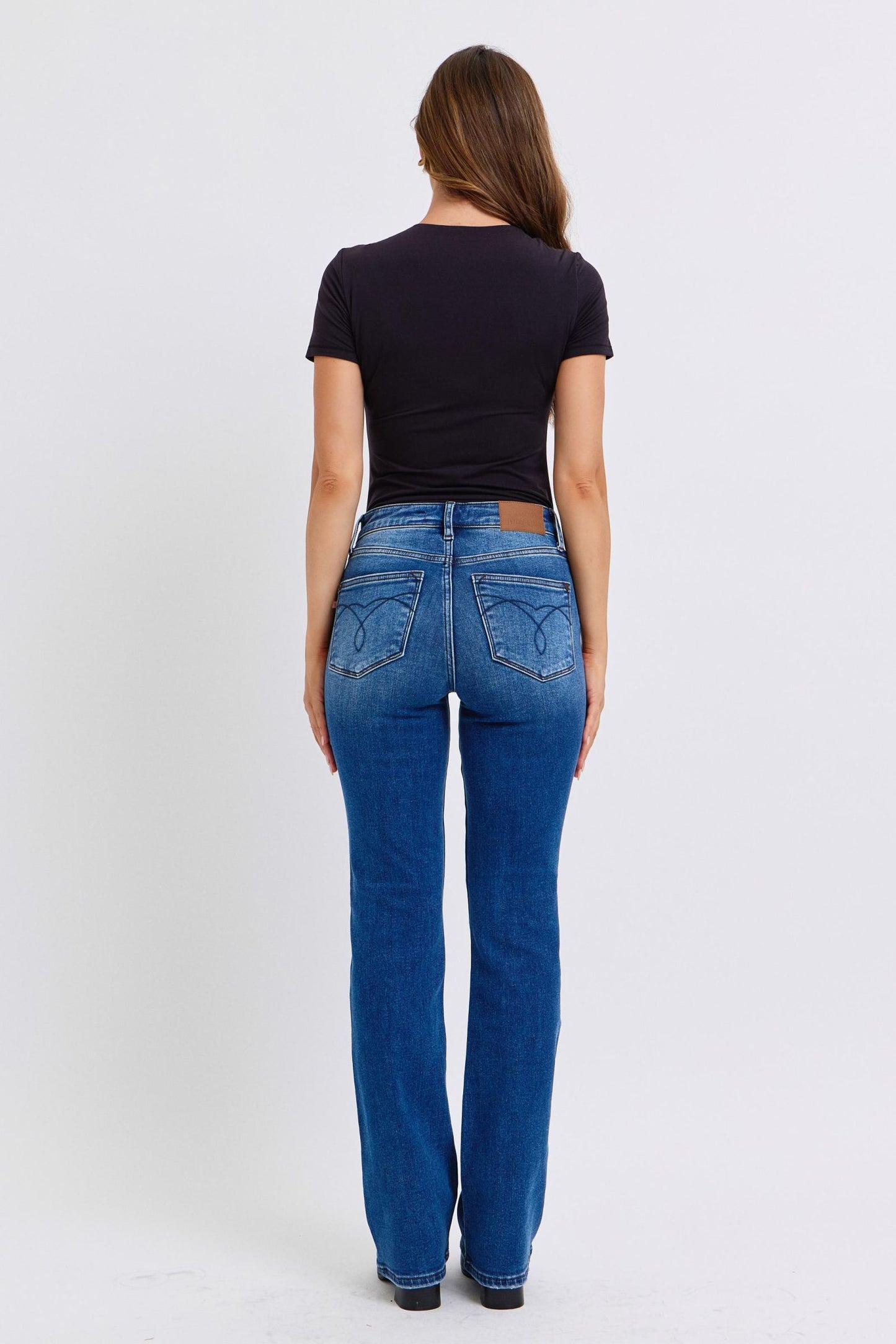 Run Mid-Rise Bootcut Jeans with Thermal Lining