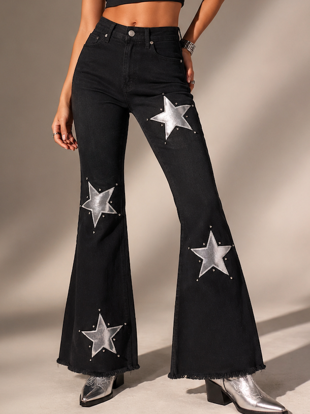Shooting Star Bell Bottom Jeans GJG DENIM