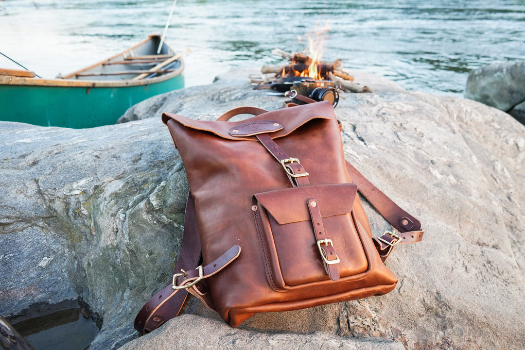 Urban Rucksack Backpack - Full-Grain Leather