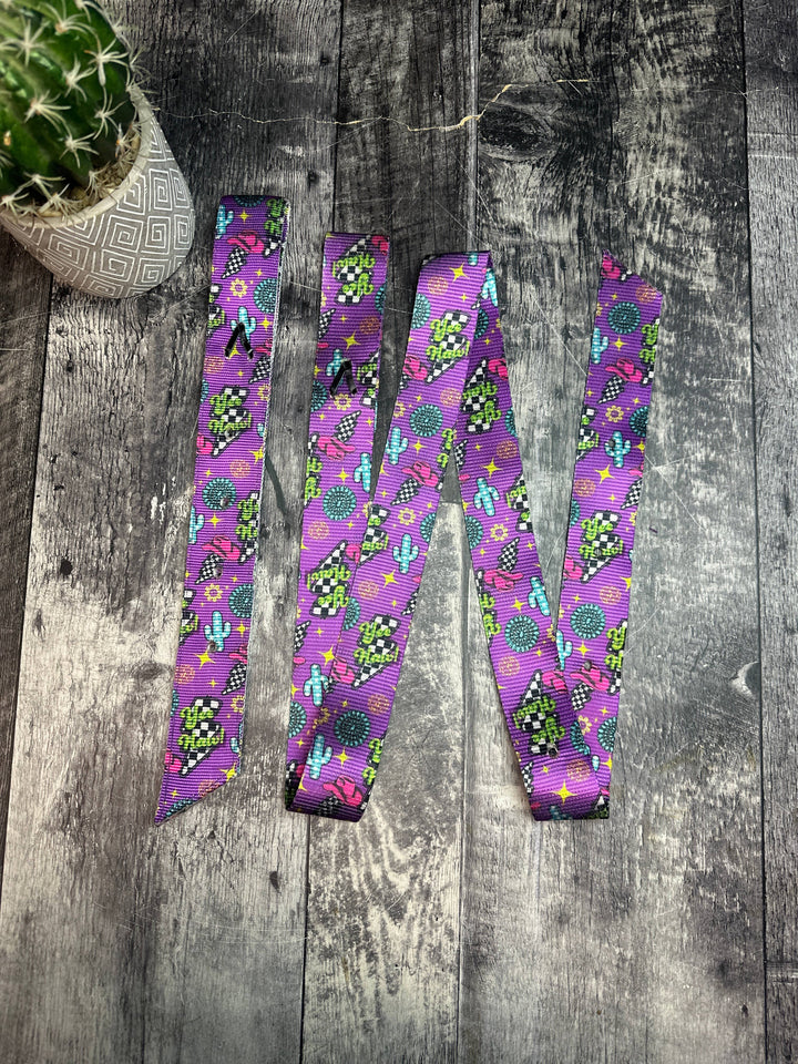 Neon Yeehaw Nylon Latigo and Off Billet Set