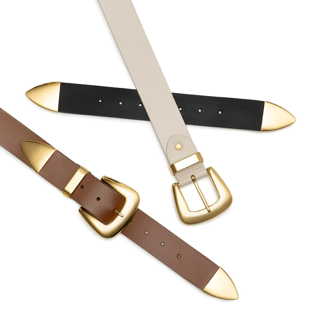 Double Buckle Western Waist Belt