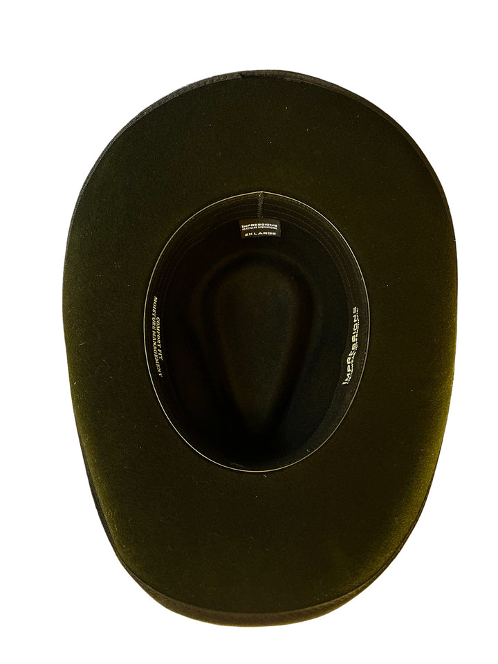 Durango Stampede 5X Wool Cowboy Hat -Black Gone Country Hats