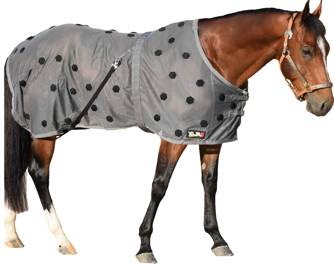 XLR8 Velocity Therapeutic Horse Sheet - Velocity Sheet - Gray XLR8 Equine