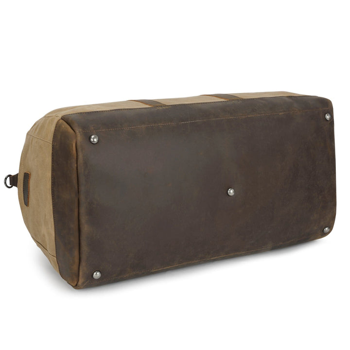 Canvas & Full-Grain Cowhide Leather Weekender Bag