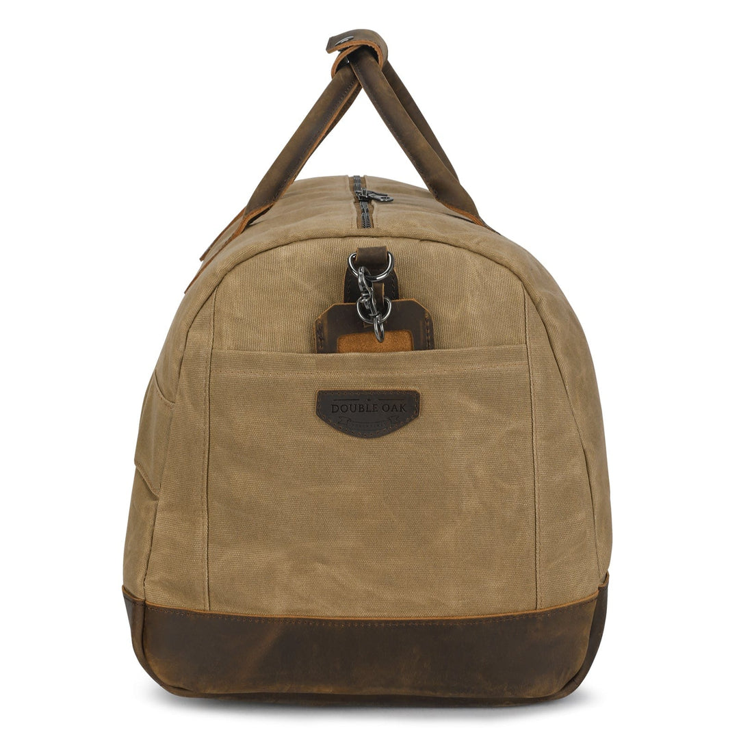Canvas & Full-Grain Cowhide Leather Weekender Bag