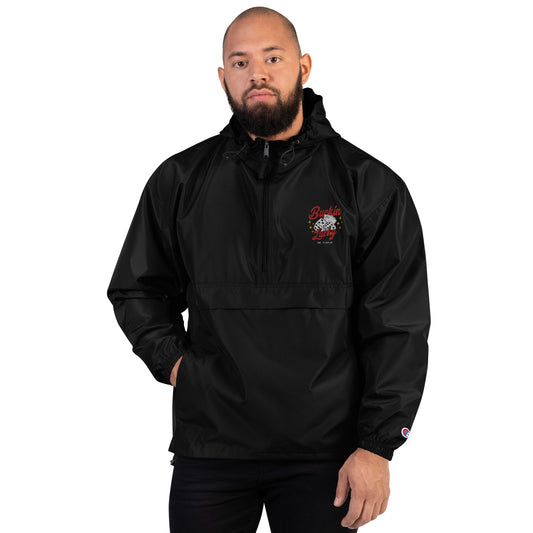 Buckin Lucky Embroidered Champion Packable Jacket