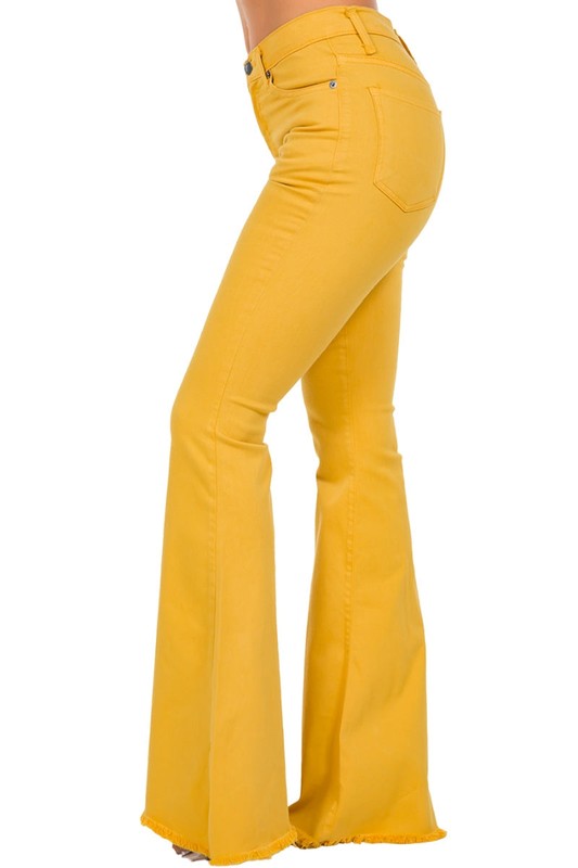 Mustard Bell Bottom Jean- 30" Inseam