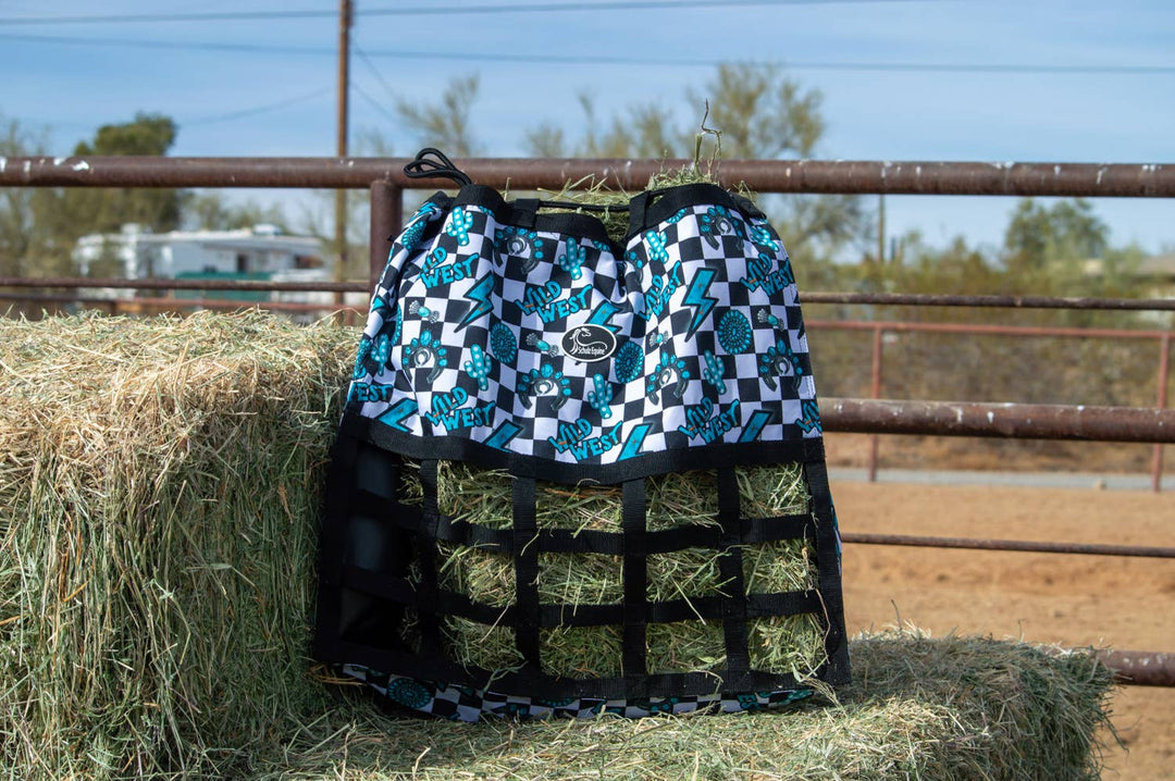 Turquoise Glass Trailer Hay Bag