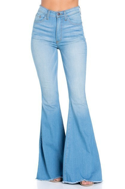 Light Blue Logan Bell Bottom Jeans -32" Inseam