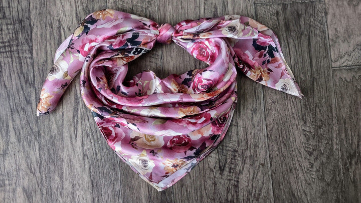 Silk Wild Rag -Lilac Bloom