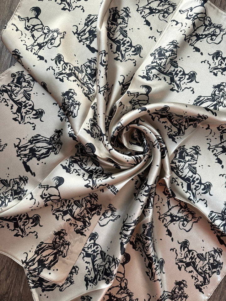 Silk Wild Rag -“Ride ‘em Cowgirl”