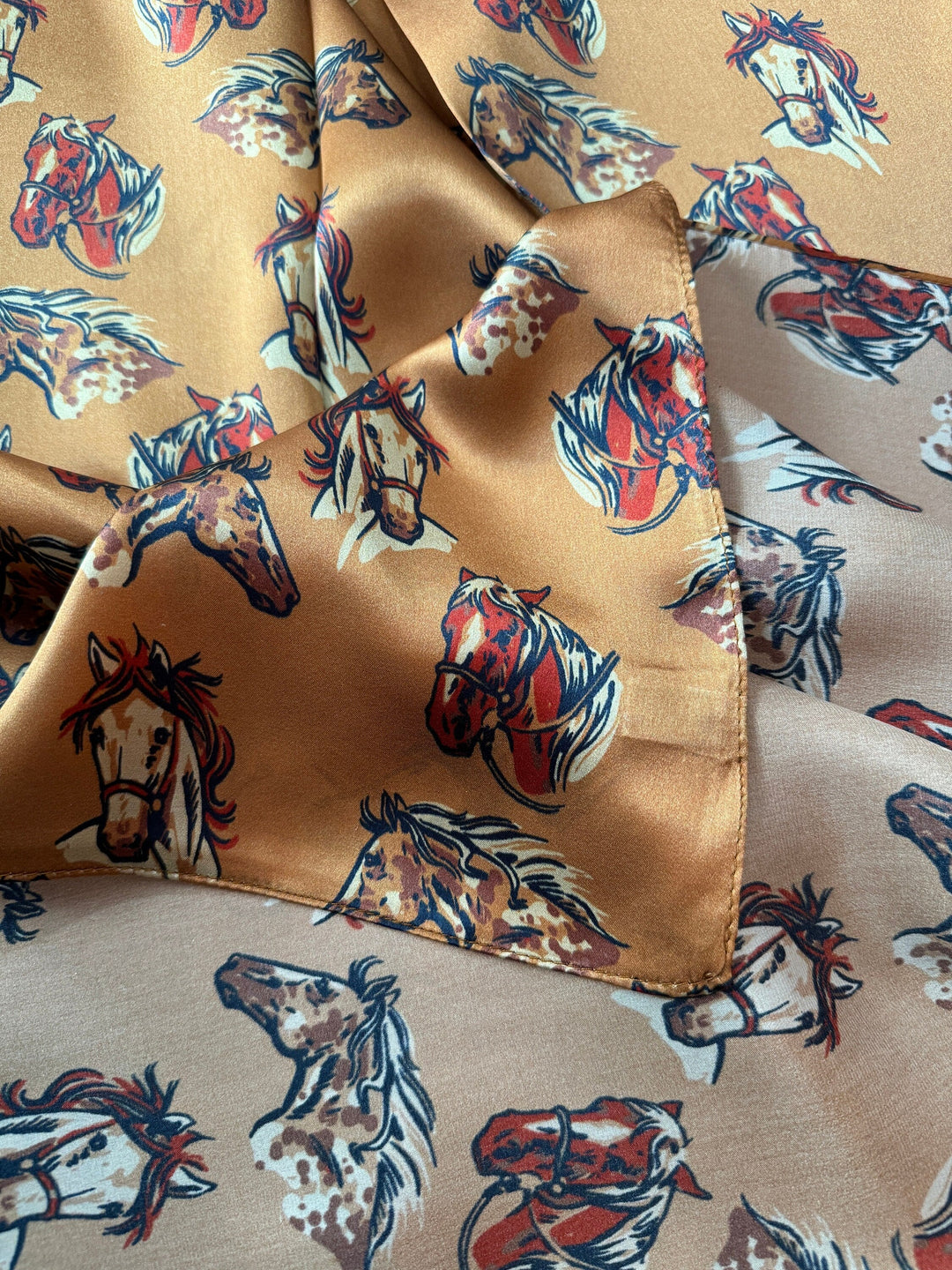 100% Silk Wild Rag  -Cow Ponies