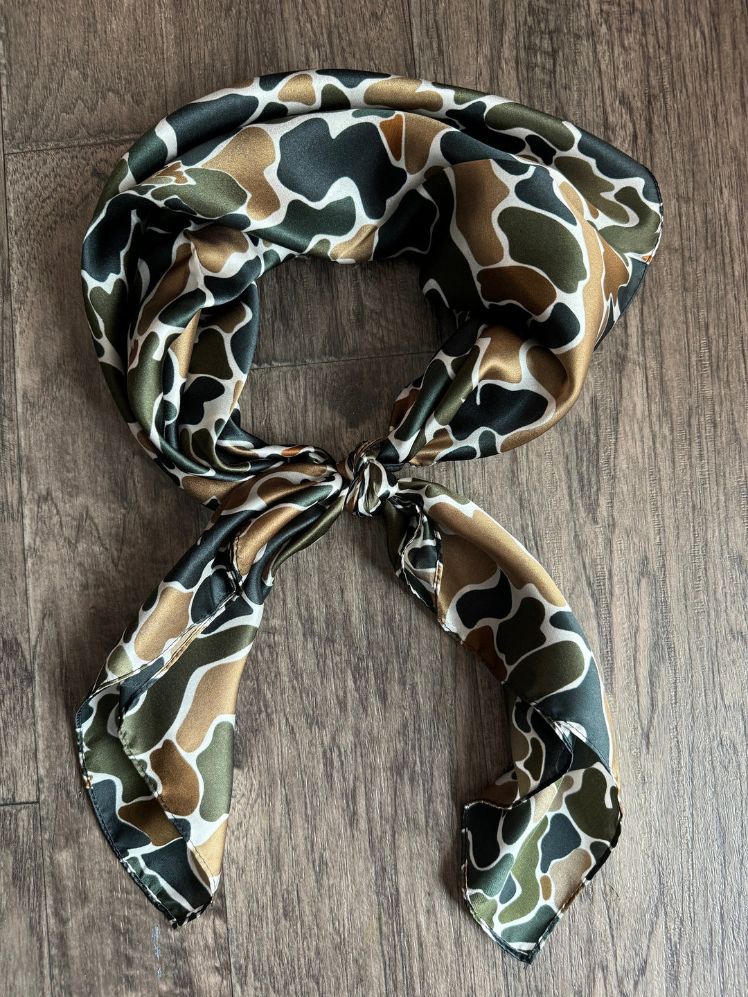 100% Silk Wild Rag -Duck Camouflage