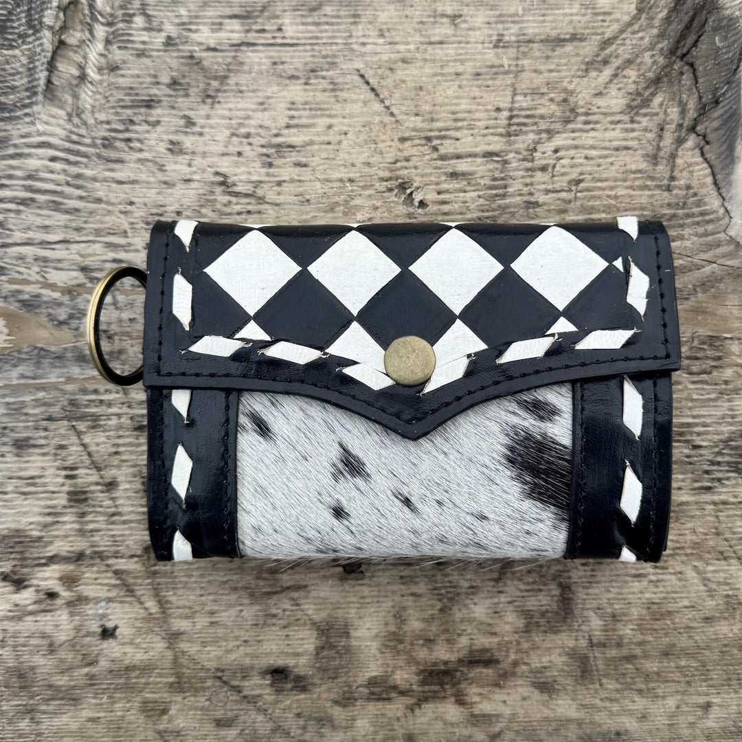 Black Pink or Brown Checkered Small Wallet by Double B Wild Rags Double B Wild Rags