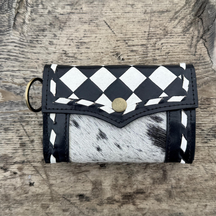 Black Pink or Brown Checkered Small Wallet by Double B Wild Rags Double B Wild Rags