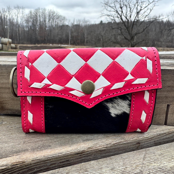 Black Pink or Brown Checkered Small Wallet by Double B Wild Rags Double B Wild Rags